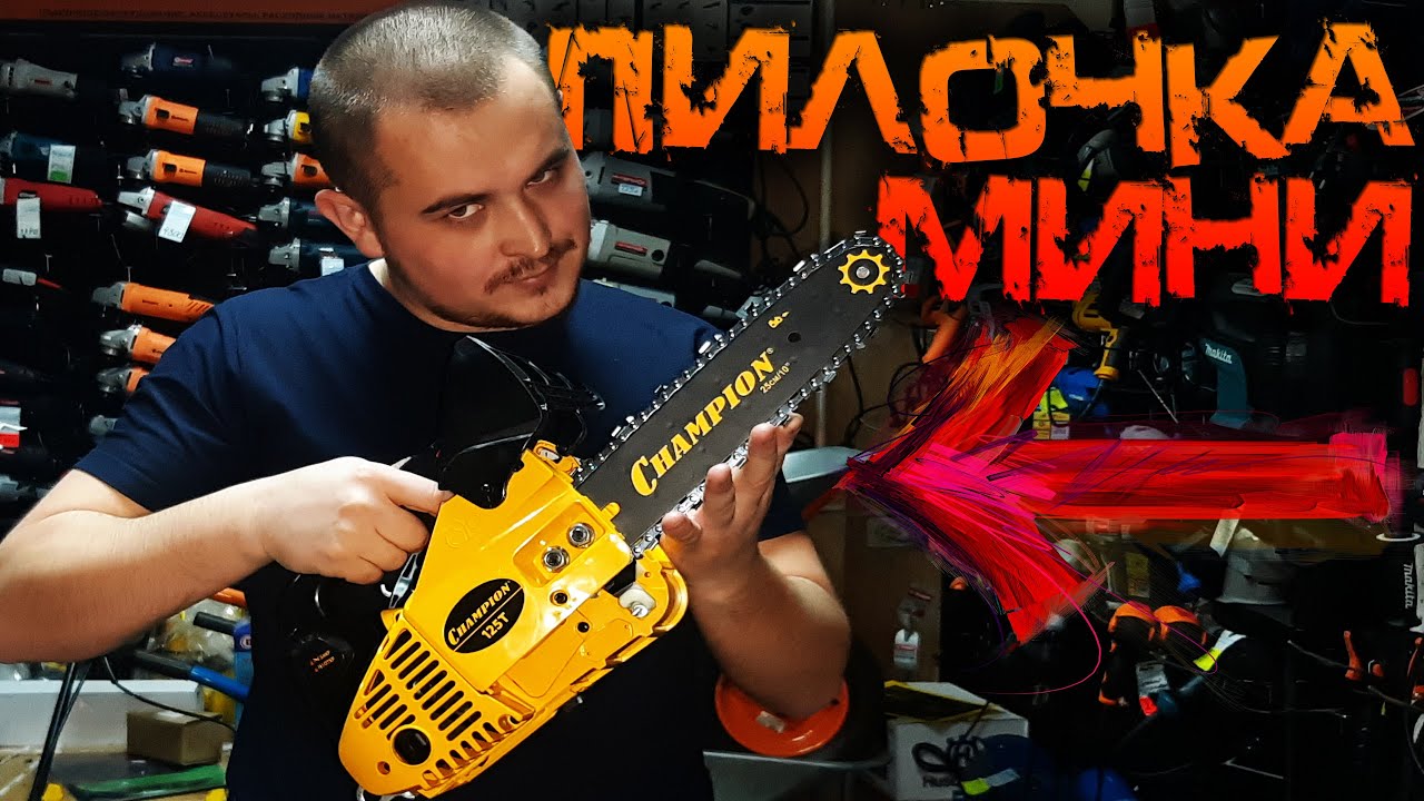 Бензиновая МИНИ пила цепная ЧТО ТЫ ВООБЩЕ МОЖЕШЬ.mp4 смотреть онлайн