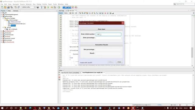 Java Netbean Percentage Calculator Project смотреть онлайн