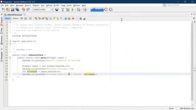 Belajar Java #7 : Menulis Rekursif смотреть онлайн