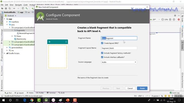 Kursus Online Kotlin #07 - Membuat Fragment Menu [Free] смотреть онлайн