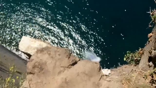 Прыжок со скалы Киселёва Потапов А.Б. 13.07.2016 смотреть онлайн