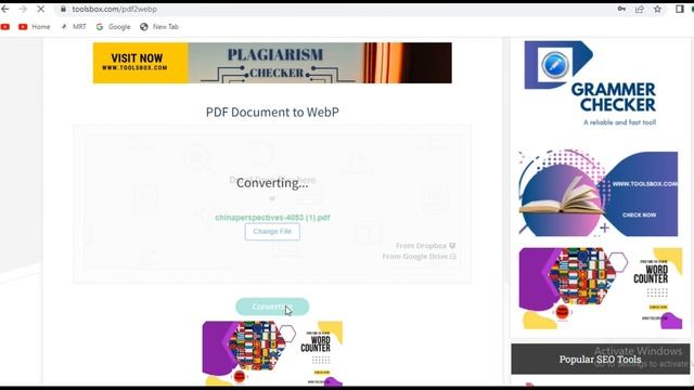 How To Convert PDF Document To WebP | WWW.TOOLSBOX.COM смотреть онлайн