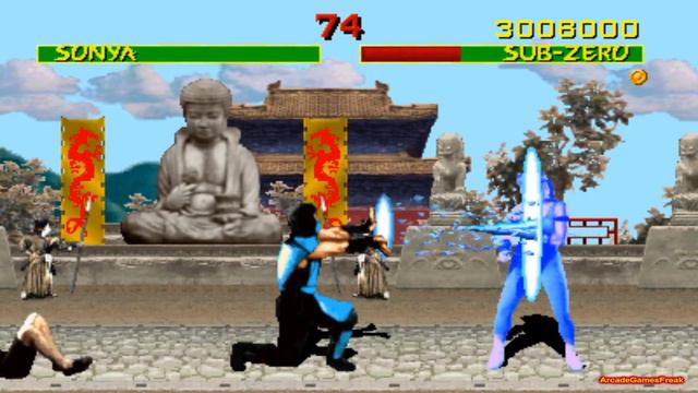 Mortal Kombat 1 arcade Sub Zero 60 FPS Gameplay Playthrough смотреть онлайн