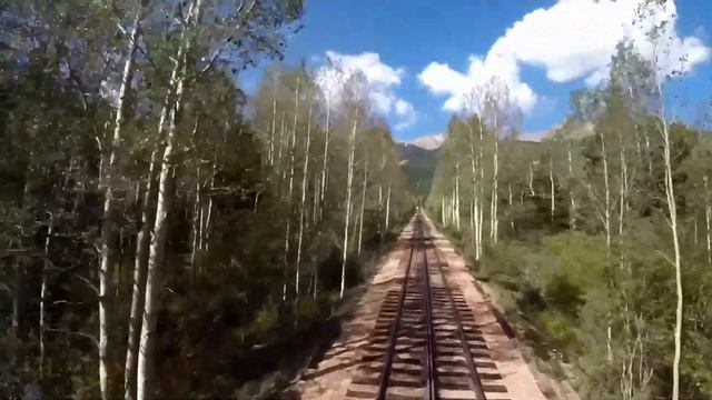 колорадо зубчатая железная дорога подъём / Colorado Pikes Peak Cog Railway Rise (4х Speed)