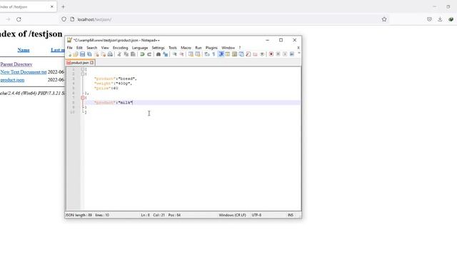 JSON PHP how to create a JSON file смотреть онлайн