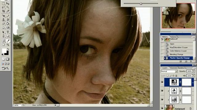 Урок по фотошопу добавление возраста цветной фотографии смотреть онлайн