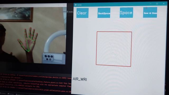 Air writing using Google Media Pipe software смотреть онлайн