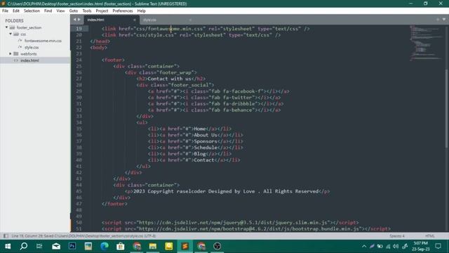 Footer Section HTML CSS and Bootstrap | HTML CSS Bootstrap Footer @raselcoder смотреть онлайн