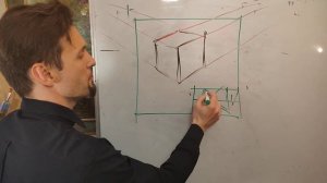 360  секунд рисунка с Ярославом Терновским #8. Линейная перспектива. Построение куба