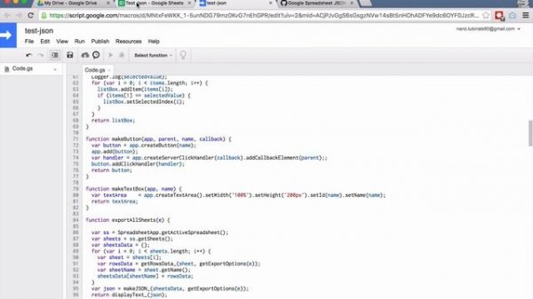 How To Export JSON From Google Sheets