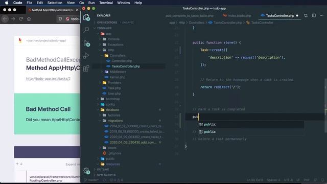 Laravel Tutorial for Beginners Step by Step: Todo App 6/8 смотреть онлайн