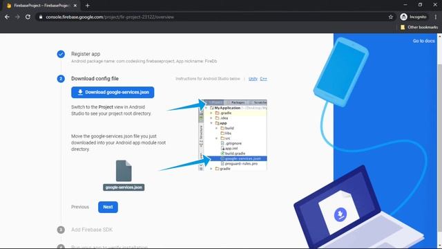 Getting started with #firebase ||How did I connect my App with firebase-#1 смотреть онлайн