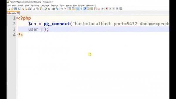 How to connect to PostgreSQL database from PHP (Code)
