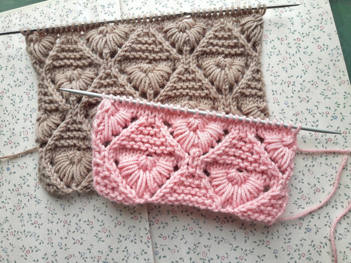 Ажурный узор "Маргаритки" для джемперов, пуловеров и кофточек смотреть онлайн