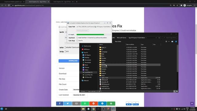 Fix Age Of Empires 2 Could Not Initialize Graphics System