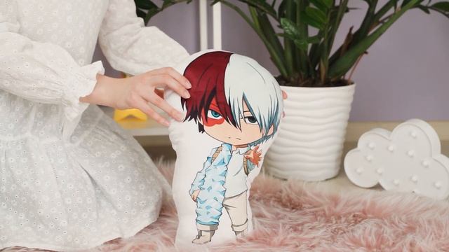 Подушка для обнимашек "My Hero Academia" Шото Тодороки, 45см смотреть онлайн