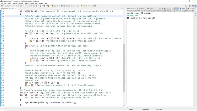 How to Validate a ID number in Java #java #eclipse смотреть онлайн
