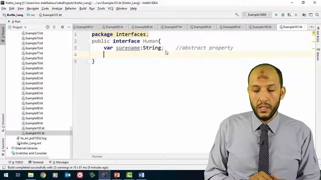 84 Android Kotlin – OOP Interfaces abstrct methods and properties in interfaces смотреть онлайн