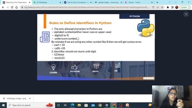 Identifier and keywords in python | python for beginners | python tutorial for beginners | Leason 2 смотреть онлайн