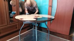 СТОЛ С ЭПОКСИДКИ РАБОТА СО СМОЛОЙ