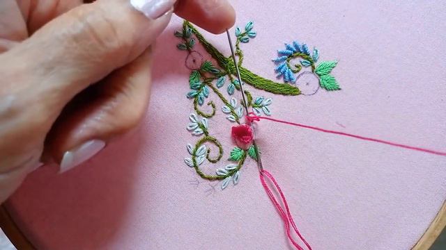 Hand Embroidery Letters/Floral Monogram 