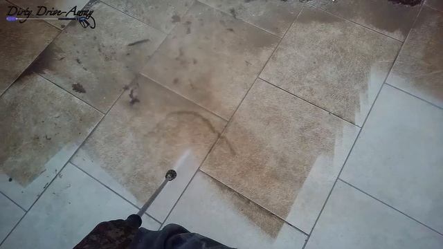 Power Washing a Porcelain Patio - POV Pressure Washing Action. Satisfying Patio Cleaning. смотреть онлайн