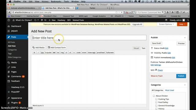 Connect Wordpress to Twitter Using Jetpack смотреть онлайн