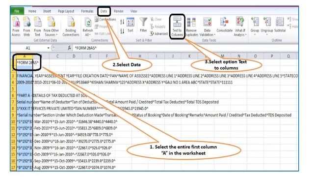 Convert Form 26AS Text File to Excel смотреть онлайн