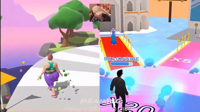 Money Run 3D ??? vs Fat 2 Fit ??♀️? Games All Levels ? Gameplay iOS, Android Mobile Walkthrough смотреть онлайн