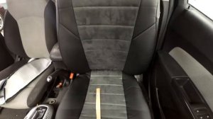 Chevrolet Cruze чехлы Автопилот алькантара с подшитием всех сидений. Обзор на чехлы Шевроле Круз.