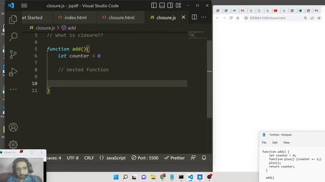 Javascript Closures Crash Course With Examples For Job Interviews (2022) смотреть онлайн