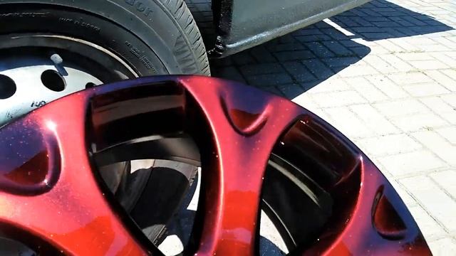 Покраска дисков с плавным переходом в два цвета смотреть онлайн