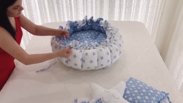 Babynest Round Baby Bed Trailer | Babynest Yuvarlak Portatif Bebek Yatağı Tanıtım Videosu смотреть онлайн