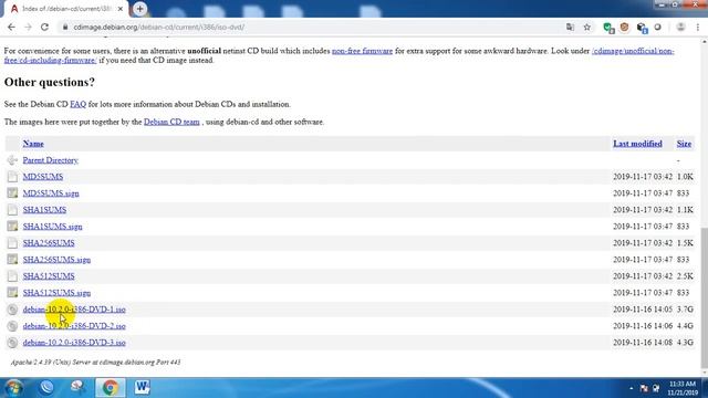 1.1 Download DVD ISO Debian смотреть онлайн