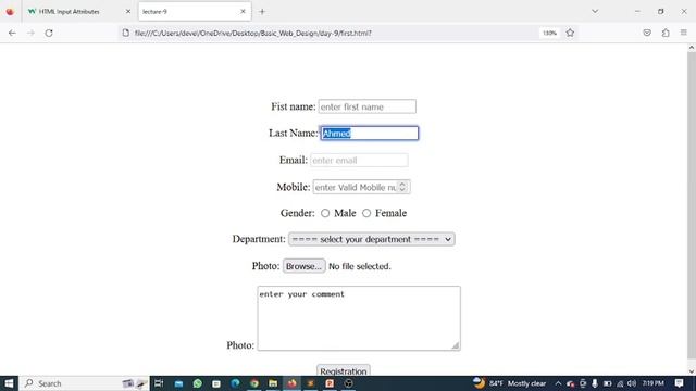09 HTML Form input-Attributes-Elements-charset .HTML Basic to Advance tutorial for Beginners. смотреть онлайн