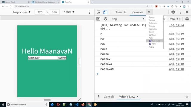 React JS Forms | #14 React JS Tamil Tutorial for Beginners смотреть онлайн