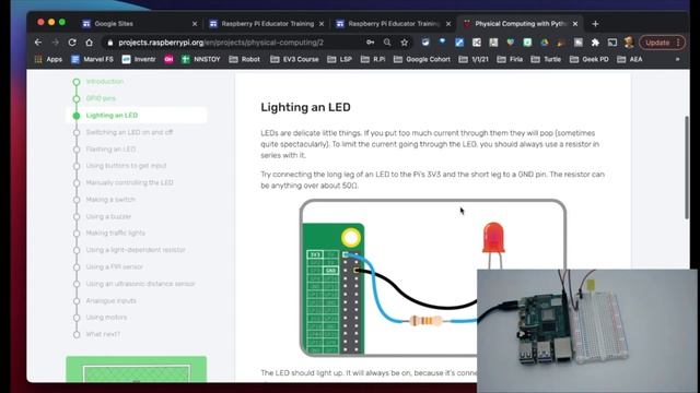Raspberry Pi Course - Day 11 Lighting an LED with Python Part 1 смотреть онлайн