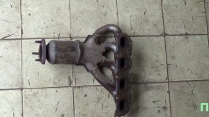 Замена катализатора на пламегаситель на Skoda Fabia