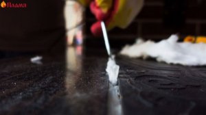 Чем заделать шов вокруг чугунной плиты на печке под казан