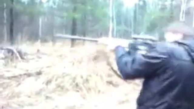 стреляли с гладкоствольного карабина u0027Сайга 12Кu0027 разработанного на базе автомата Калашнико смотреть онлайн