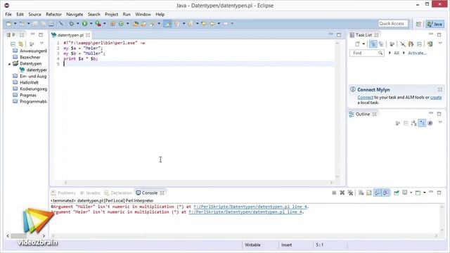 Perl 5 – Grundlagen Tutorial: Datentyp konvertieren |video2brain.com смотреть онлайн