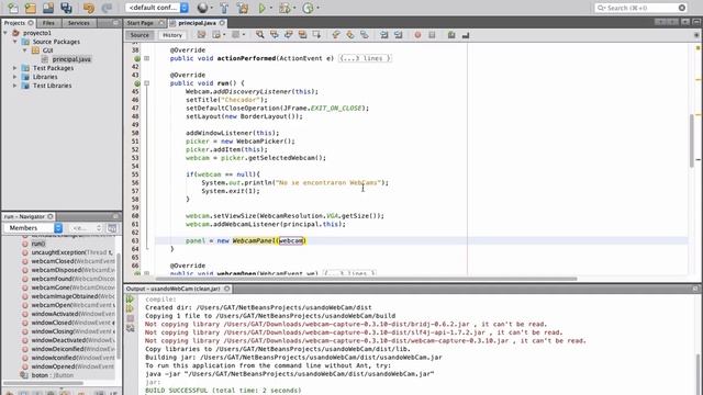 Uso de Camara web con JAVA parte 2 смотреть онлайн