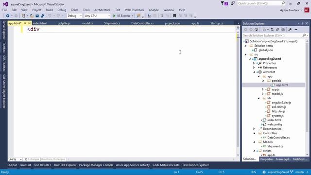 Consuming Data in Angular 2 from ASP.NET 5 MVC 6 API смотреть онлайн