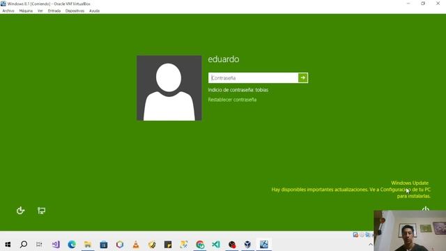 Practica final - Agregar y quitar contraseña de usuario en windows 8.1 (virtualbox) смотреть онлайн