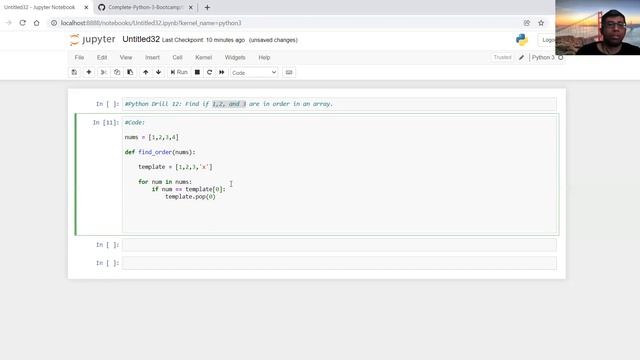 Python Drill 12: Find whether 1,2, and 3 are in order in an array смотреть онлайн