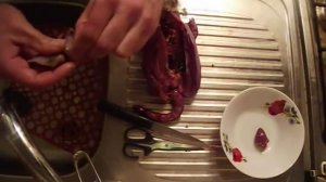 как разделать дикую утку, потрошение.how to butcher a wild duck, Eviscerate