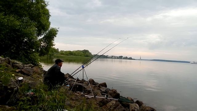 Ловля рыбы близ города Калязин на Волге№11 смотреть онлайн