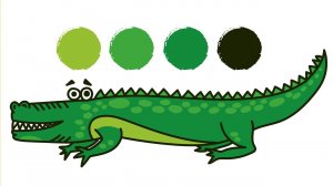 Как нарисовать КРОКОДИЛА / Раскраска КРОКОДИЛ / How to draw a CROCODILE / Краски Раскраски