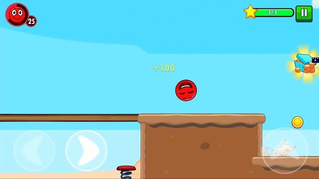 Новый КРАСНЫЙ ШАРИК младший против ЧЕРНЫХ КВАДРАТОВ. ПУСТЫНЯ #1. Мультик ИГРА Red Ball 7 Adventure смотреть онлайн