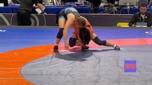 Women's Wrestling 62kg - Fast Pin After Strong Domination